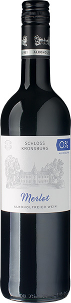 Schloss Kronsburg Merlot alkoholfrei Rotwein halbtrocken 0,75 l |  Schneekloth