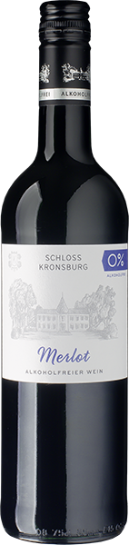Schloss Kronsburg Merlot alkoholfrei Rotwein halbtrocken 0,75 l