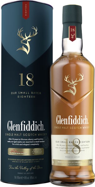 Glenfiddich Single Malt Scotch 18 Years 40% vol. 0,7 l