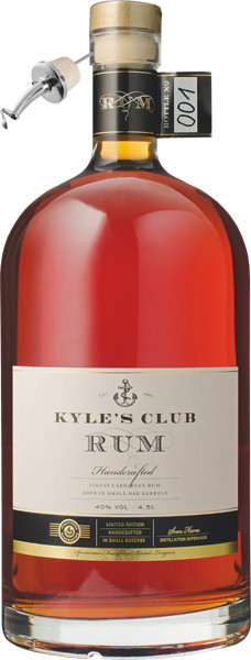 Kyle&#039;s Club Rum 40% vol. 4,5 l