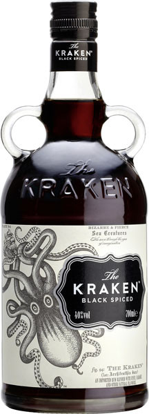 The Kraken Black Spiced (Rum-Basis) 40% vol. 0,7 l