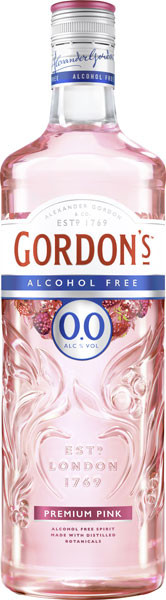 Image of Gordons Gin Alcohol Free Premium Pink 0,0% vol.0,7 l