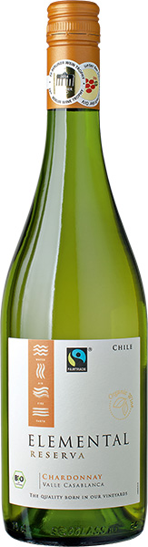 Elemental Chardonnay Reserva Bio/Vegan Weißwein trocken 0,7 l | Schneekloth