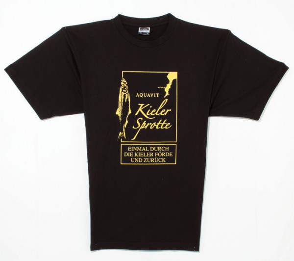 Kieler Sprotte T-Shirt Grösse S Schwarz/ Gold