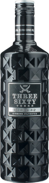 Three Sixty Vodka Black 42% vol. 0,7 l