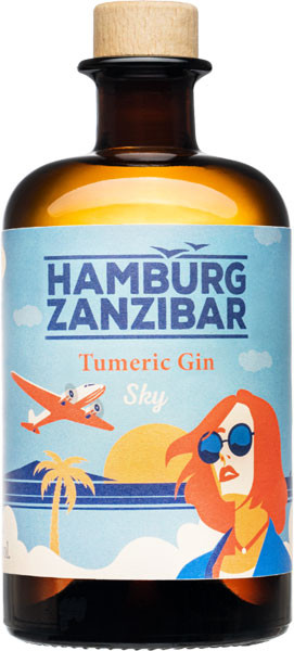 Hamburg Zanzibar Tumeric Gin Sky 40% vol. 0,5 l