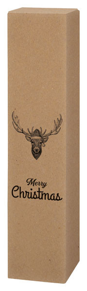 Geschenkkarton 'Merry Christmas' für 1 Flasche