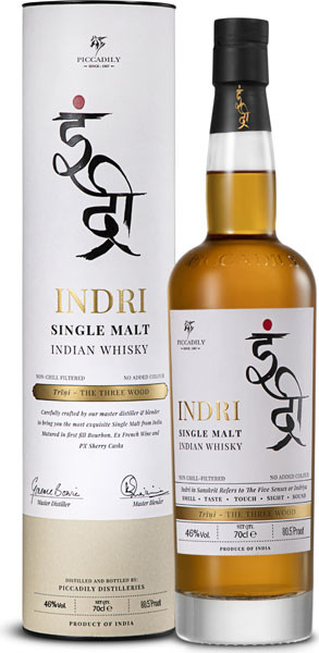 Indri Trini Indian Single Malt Whisky 46% vol. 0,7 l