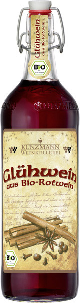 Kunzmann Roter Glühwein Bio/Vegan süß 1 l