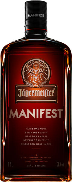 Jägermeister Manifest 38% vol. 0,5 l