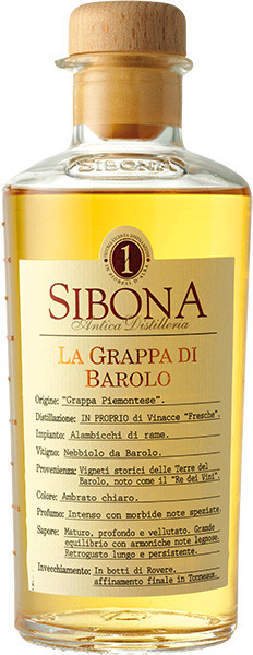 Sibona Grappa Barolo vol. Schneekloth 0,5 40% l 