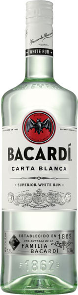 Bacardi Carta Blanca 37,5% vol. 1,5 l