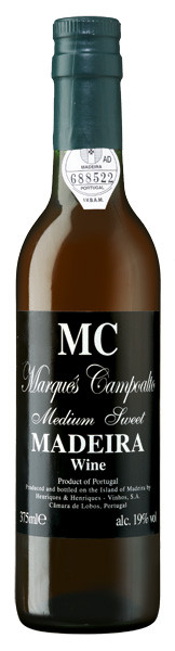 Marques Campoalto Madeirawein halbtrocken 0,375 l