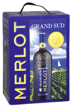 Grand Sud Merlot Rotwein trocken Bag in Box 3 l